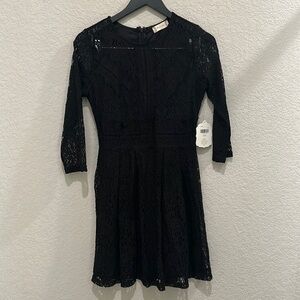 Altar’d State Black lace mini dress size S NWT